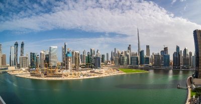 Construction of offices and apartments of Dubai Business Bay